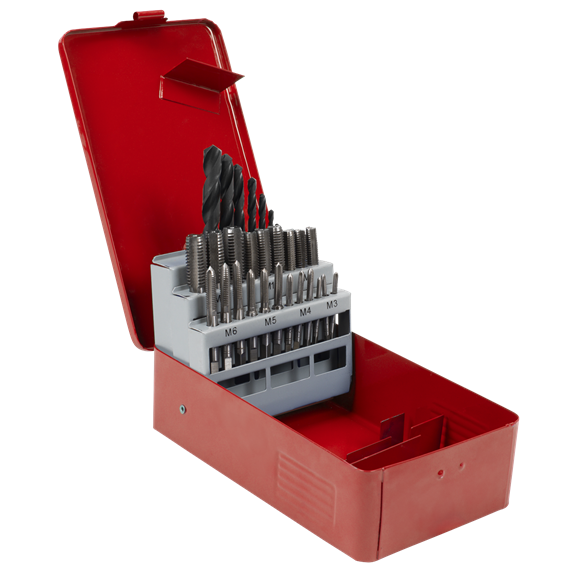 Sealey | Metric Tap & Drill Bit Set 28pc - AK3023