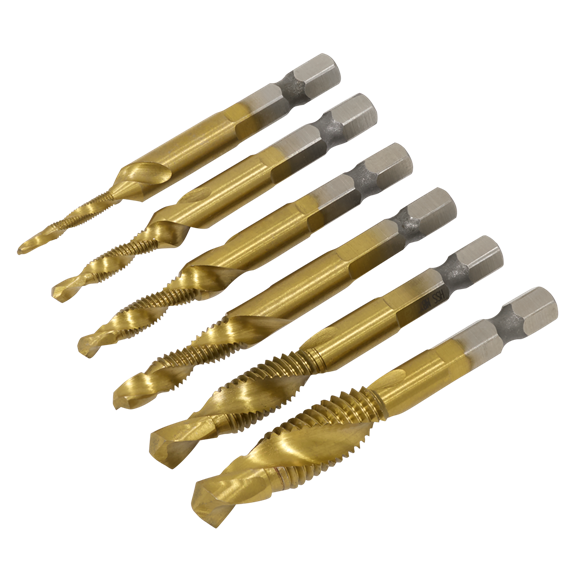 Sealey Combination Drill & Tap Bit Set 6pc SE AK3025