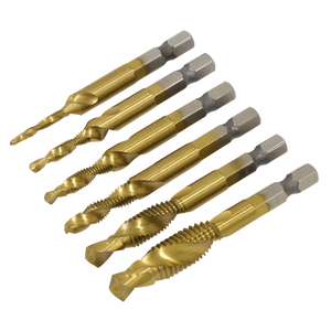 Combination Drill & Tap Bit Set 6pc - SE-AK3025