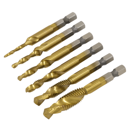 Sealey Combination Drill & Tap Bit Set 6pc SE AK3025