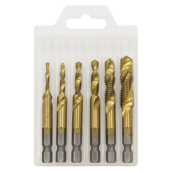 Combination Drill & Tap Bit Set 6pc - SE-AK3025