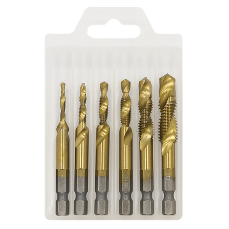 Sealey Combination Drill & Tap Bit Set 6pc SE AK3025