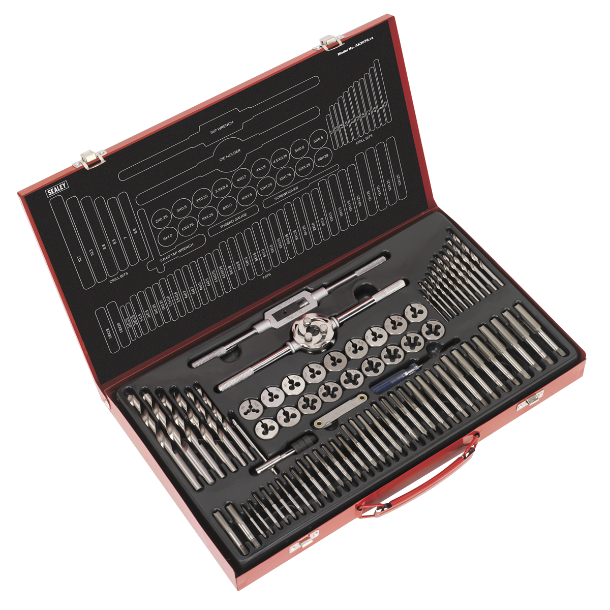 Tap & Die Set 76pc Split Dies Metric - AK3076 - Farming Parts