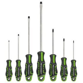 Screwdriver Set 7pc GripMAX® - Hi-Vis Green - AK4321HV - Farming Parts