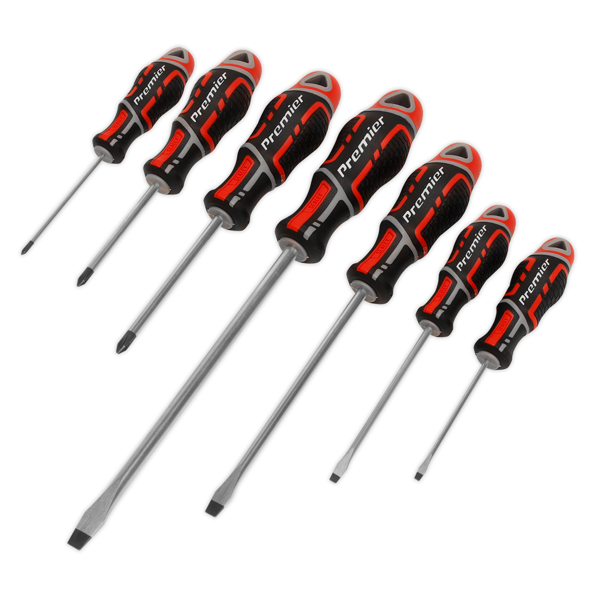 Screwdriver Set 7pc GripMAX® - Red - AK4321 - Farming Parts