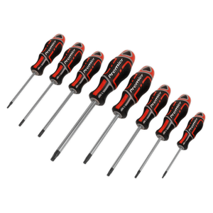 Screwdriver Set 8pc Security TRX-Star* GripMAX® - Red - AK4323 - Farming Parts