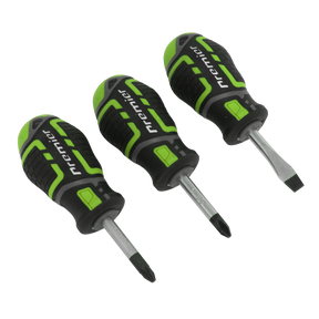 Screwdriver Set 3pc GripMAX® Stubby - Hi Vis - AK4328HV - Farming Parts