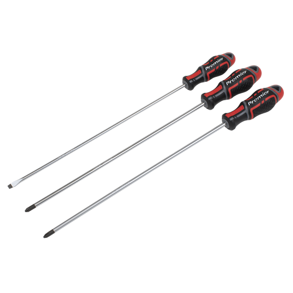 Sealey | Premier GripMAX® Extra-Long Screwdriver Set 3pc - AK4372