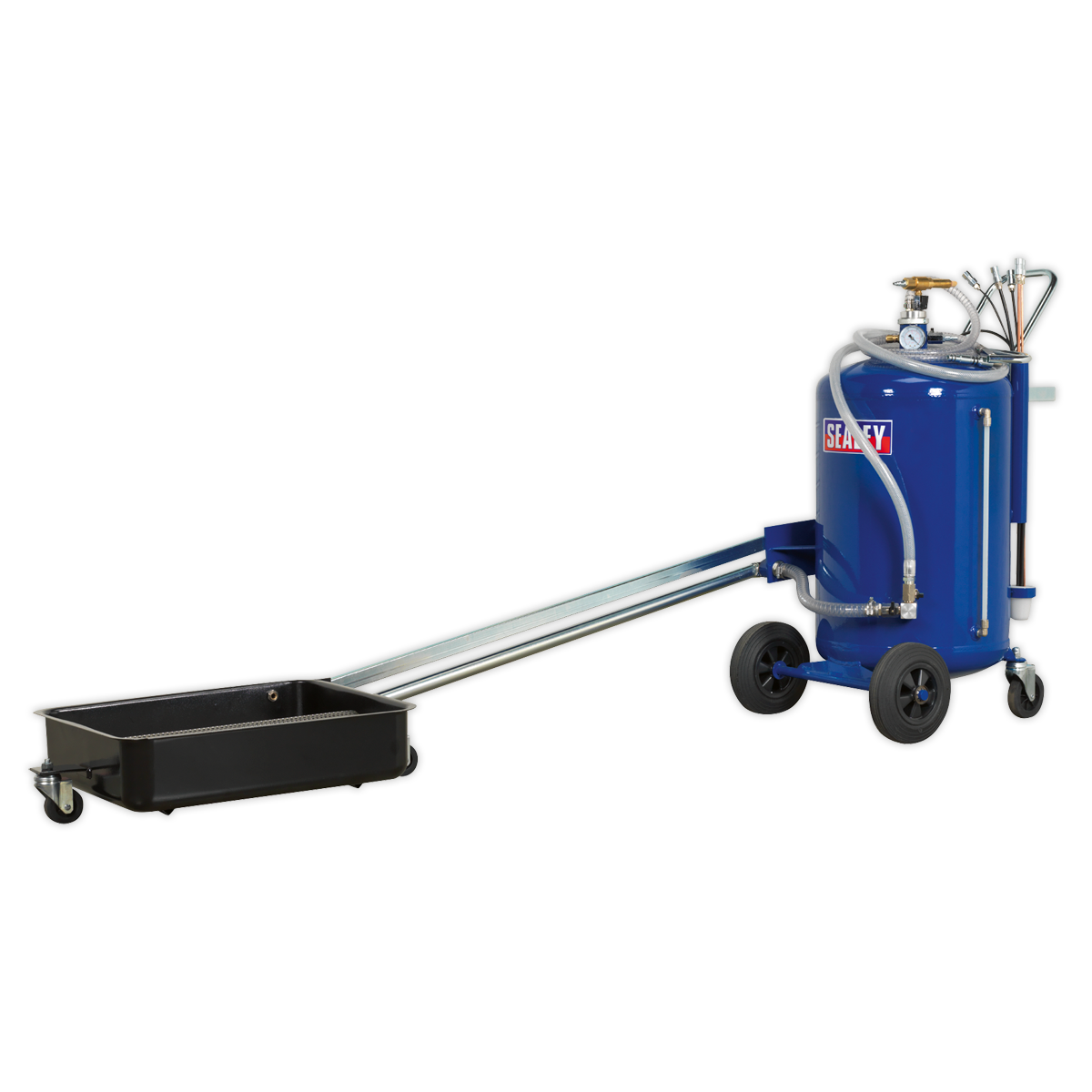 Mobile Oil Drainer with Probes 80L Cantilever Air Discharge - AK462DX - Farming Parts