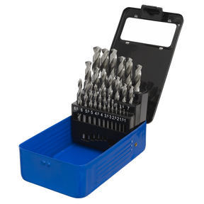 HSS Split Point Fully Ground Drill Bit Set 25pc Metric - AK47251 - Farming Parts