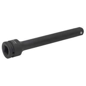 Image of a long, black Impact Extension Bar 250mm 3/4"Sq Drive - AK5508 from Sealey, designed to extend the reach of a socket wrench with impressive corrosion resistance.