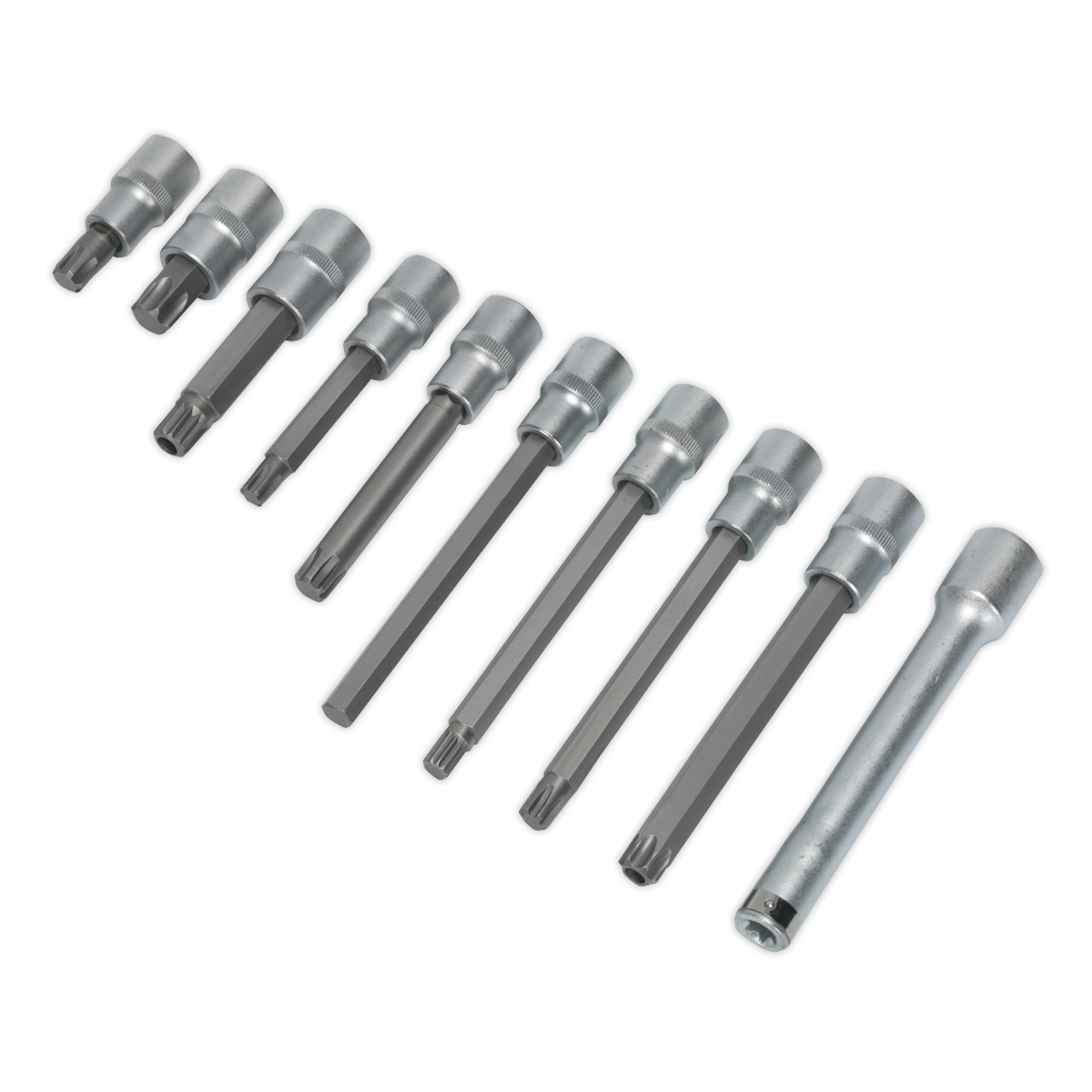 Head Bolt Socket Bit Set 10pc 1/2"Sq Drive - AK5538 - Farming Parts