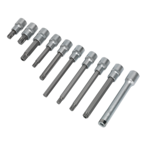 Head Bolt Socket Bit Set 10pc 1/2"Sq Drive - AK5538 - Farming Parts