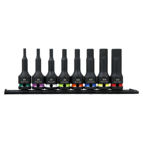 Hex Impact Socket Bit Set 8pc 1/2"Sq Drive - AK56001 - Farming Parts