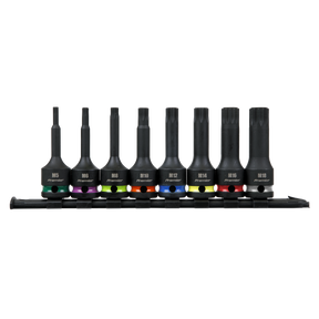 Spline Impact Socket Bit Set 8pc 1/2"Sq Drive - AK56004 - Farming Parts