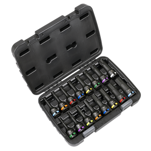 Premier Hex & TRX-Star* Impact Socket Bit Set 1/2"Sq Drive 16pc - SE-AK56005