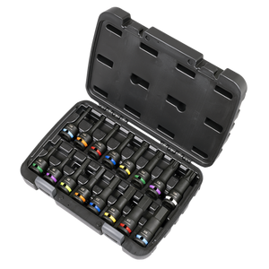 Premier Hex & TRX-Star* Impact Socket Bit Set 1/2"Sq Drive 16pc - SE-AK56005