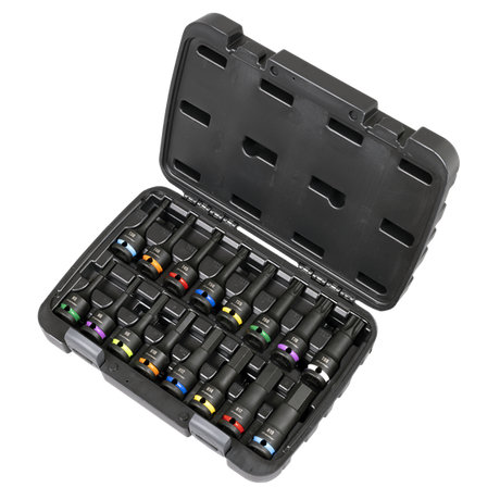 Premier Hex & TRX-Star* Impact Socket Bit Set 1/2"Sq Drive 16pc - SE-AK56005