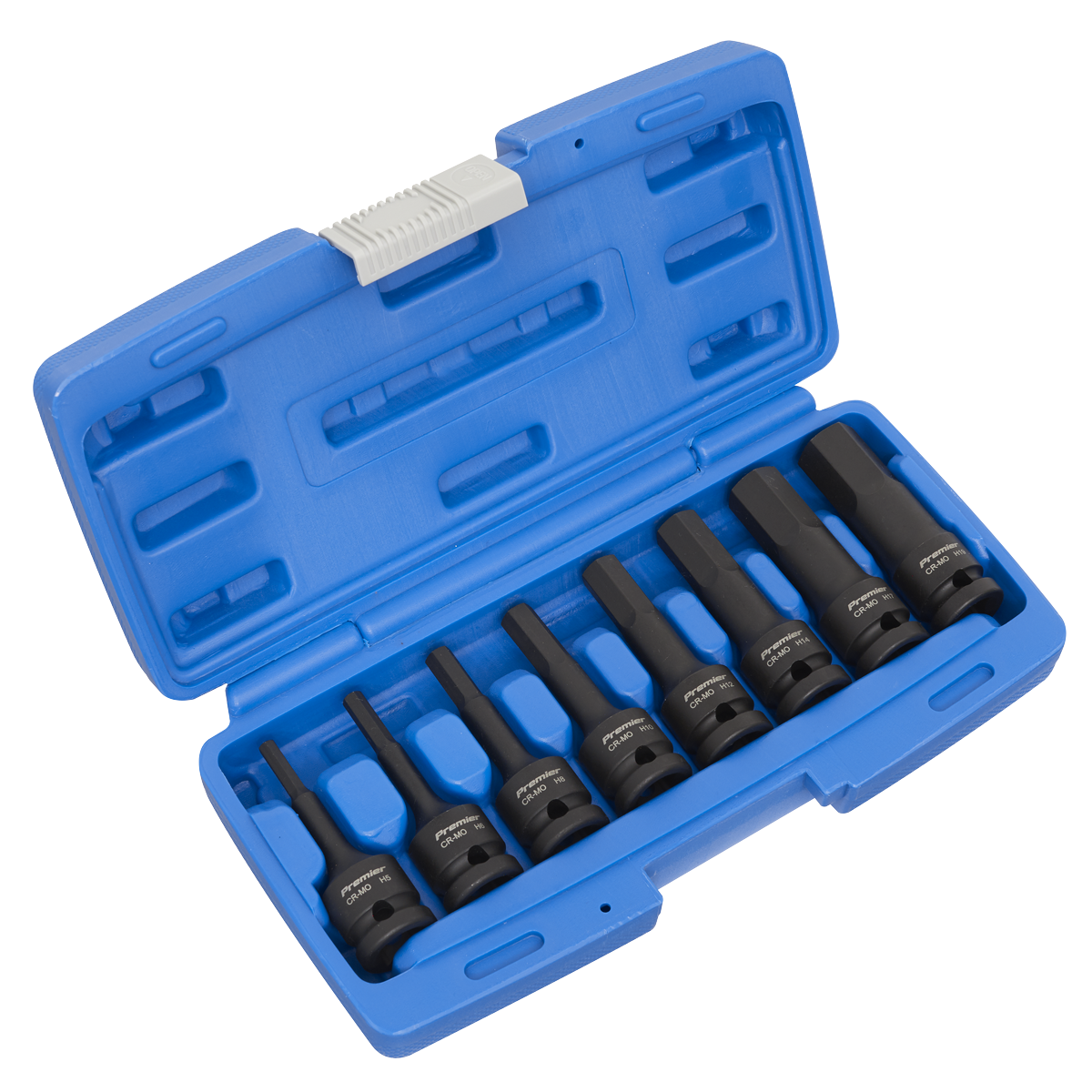 Impact Hex Socket Bit Set 8pc 1/2"Sq Drive - AK5601 - Farming Parts