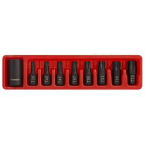 Impact TRX-Star* Bit & Holder Set 9pc 1/2"Sq Drive - AK5610 - Farming Parts