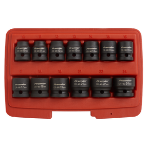 Impact Socket Set 13pc 1/2"Sq Drive Low Profile Metric - AK5613LP - Farming Parts