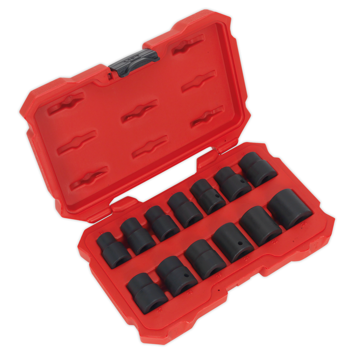 Impact Socket Set 13pc 1/2"Sq Drive Lock-On™ 6pt Metric - AK5616M - Farming Parts