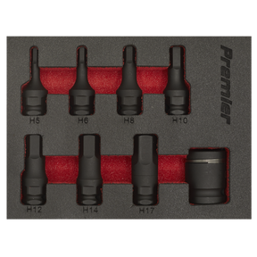 Impact Hex Socket Bit Set 8pc 3/8"Sq Drive - AK5620 - Farming Parts