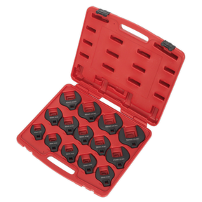 Crow's Foot Spanner Set 14pc 1/2"Sq Drive Metric - AK59831 - Farming Parts
