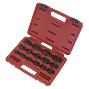 Crow's Foot Spanner Set 15pc 3/8"Sq Drive Metric - AK5983 - Farming Parts