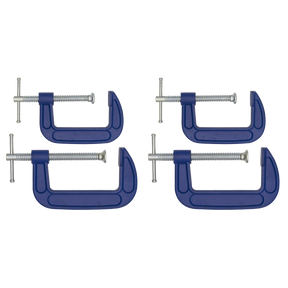G-Clamp Set 75mm & 100mm - 4pc - AK6003SET - Farming Parts