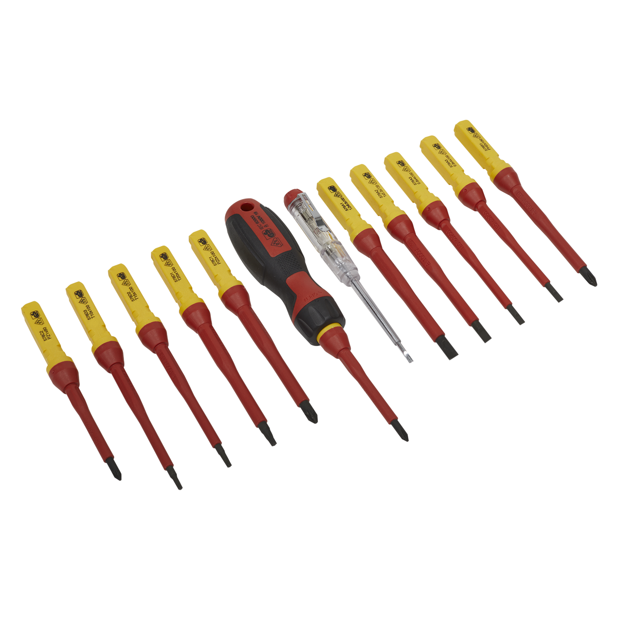 Screwdriver Set 13pc Interchangeable - VDE Approved - AK6128 - Farming Parts