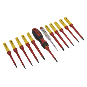 Screwdriver Set 13pc Interchangeable - VDE Approved - AK6128 - Farming Parts