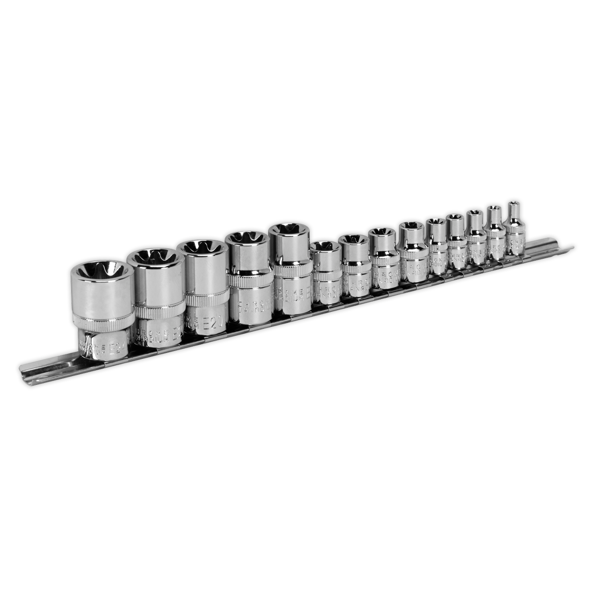 TRX-Star* Socket Set 14pc 1/4", 3/8" & 1/2"Sq Drive E4-E24 - AK618 - Farming Parts