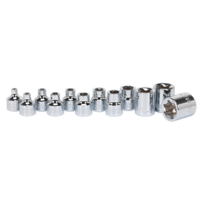 TRX-Star* Socket Set 12pc 3/8"Sq Drive E4-E20 - AK61806 - Farming Parts