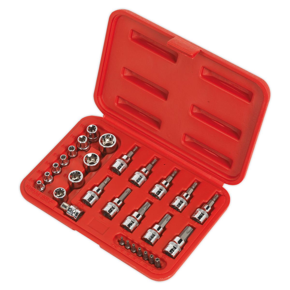 TRX-Star* Socket & Security Bit Set 29pc 1/4"Sq & 3/8"Sq Drive - AK6193 - Farming Parts