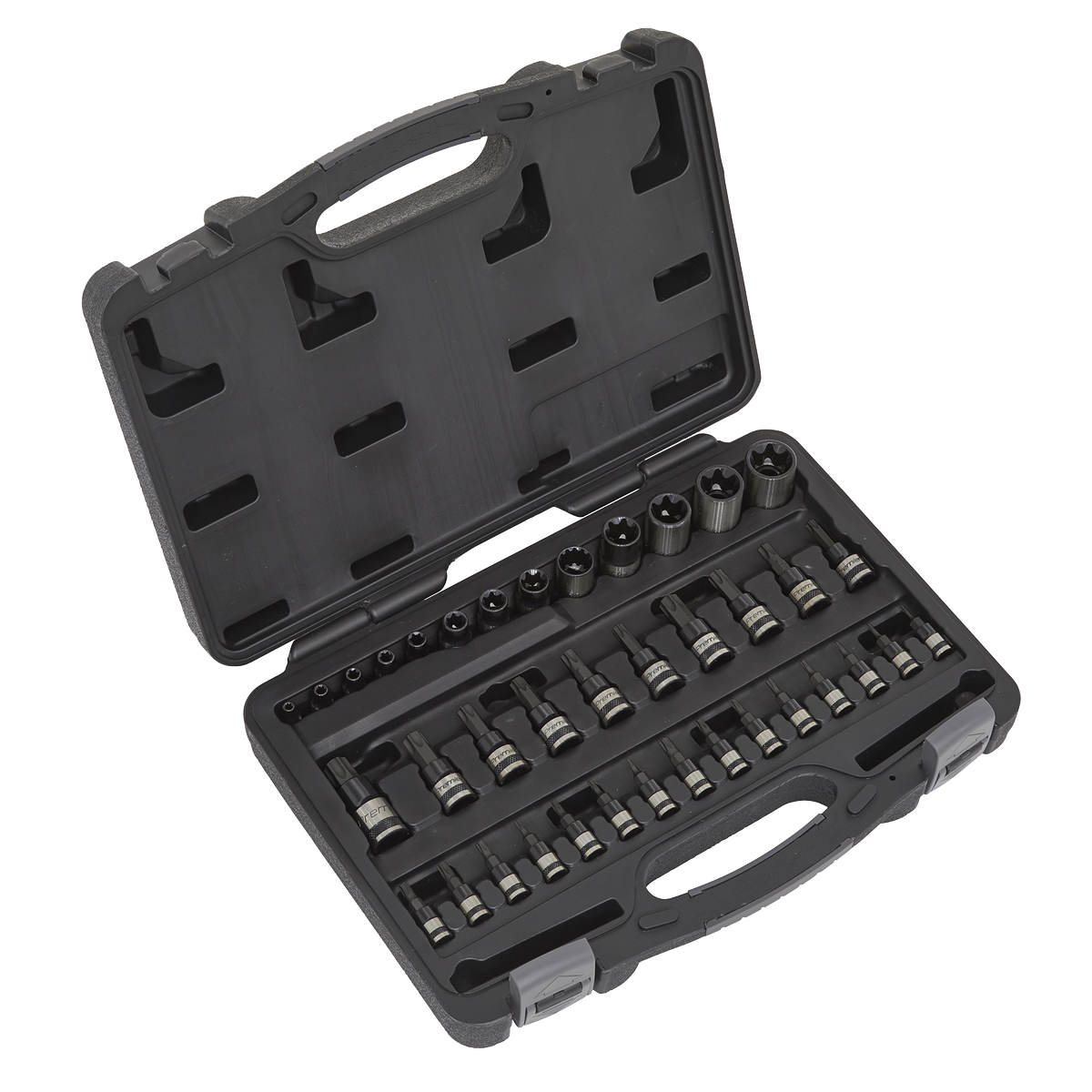 TRX-Star* Socket & Security Socket Bit Set 38pc 1/4", 3/8" & 1/2"Sq Drive - AK6197B - Farming Parts