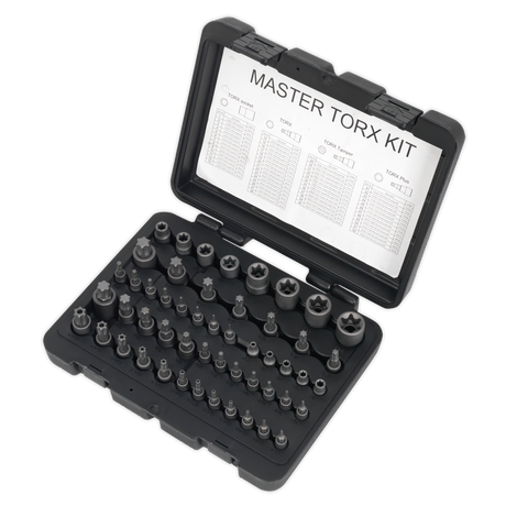 TRX-Star* Master Socket Set 52pc 1/4", 3/8" & 1/2"Sq Drive - AK6199 - Farming Parts