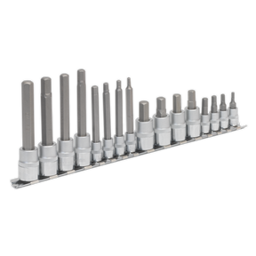 Hex Socket Bit Set 16pc 1/4" & 3/8"Sq Drive - AK6219 - Farming Parts