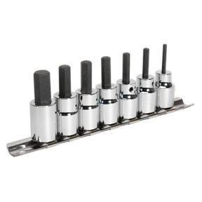 Hex Socket Bit Set 7pc 3/8"Sq Drive Metric - AK62253 - Farming Parts