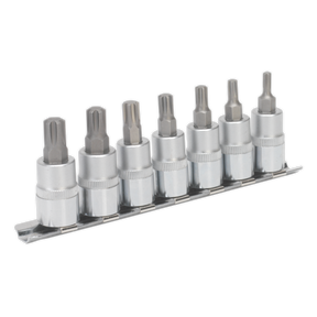 Ribe Socket Bit Set 7pc 3/8"Sq Drive 50mm - AK6232 - Farming Parts