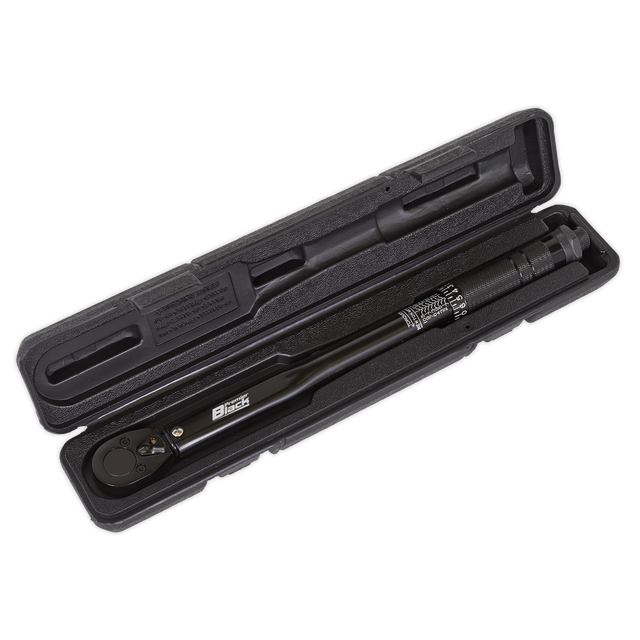 Micrometer Torque Wrench 3/8"Sq Drive Calibrated Black Series - AK623B - Farming Parts