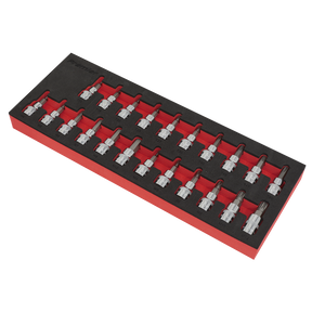 TRX-Star*/Hex/Spline Socket Bit Set 22pc 3/8"Sq Drive - AK6243 - Farming Parts