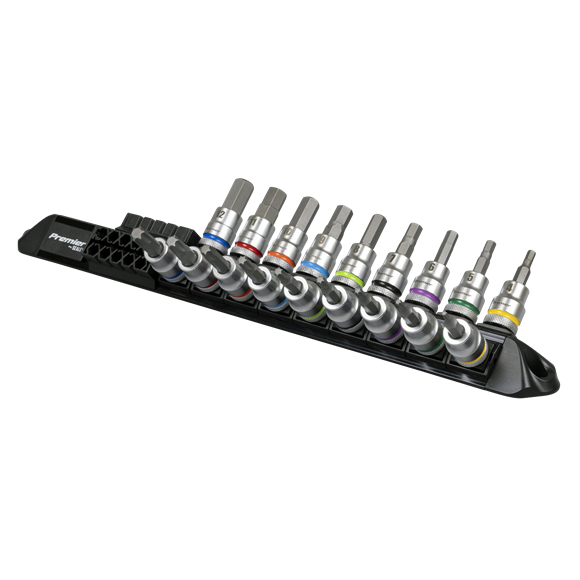 Premier Platinum Series Hex & TRX-Star* Socket Bit Set 3/8"Sq Drive 18pc - SE-AK6252