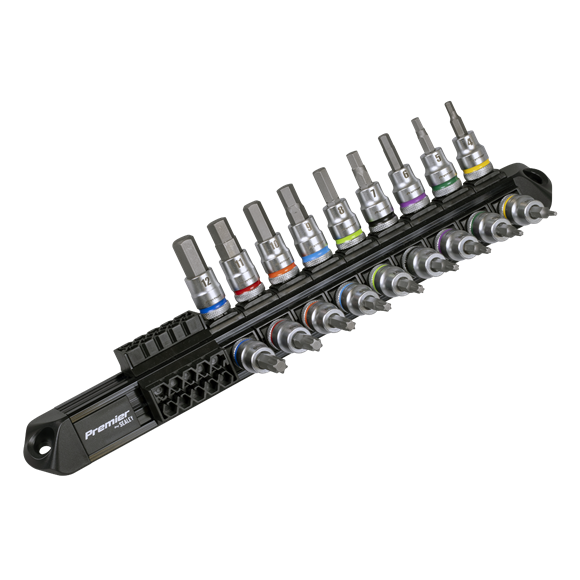 Premier Platinum Series Hex & TRX-Star* Socket Bit Set 3/8"Sq Drive 18pc - SE-AK6252