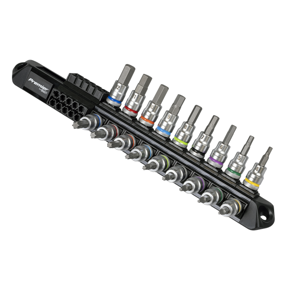 Premier Platinum Series Hex & TRX-Star* Socket Bit Set 3/8"Sq Drive 18pc - SE-AK6252