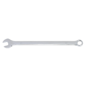 A single Combination Spanner Extra-Long 14mm crafted from Chrome Vanadium steel by Sealey, displayed on a white background.