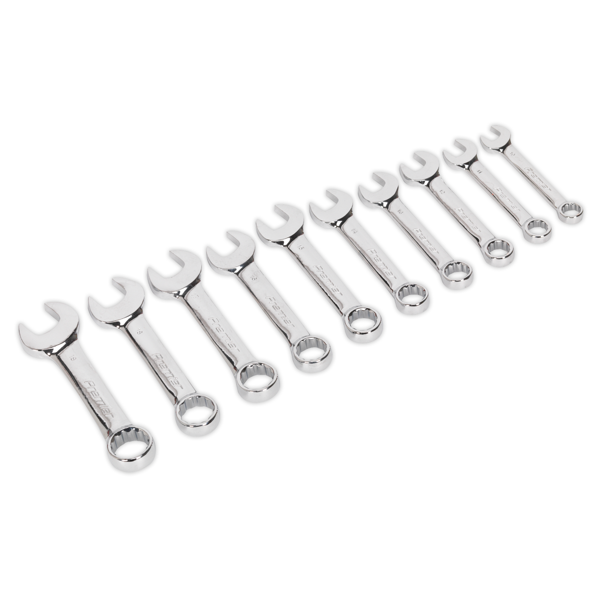 Combination Spanner Set 10pc Stubby Metric - AK633 - Farming Parts