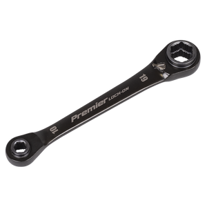 Premier Black 4-in-1 Reversible Lock-On™ Ratchet Ring Spanner - SE-AK63923