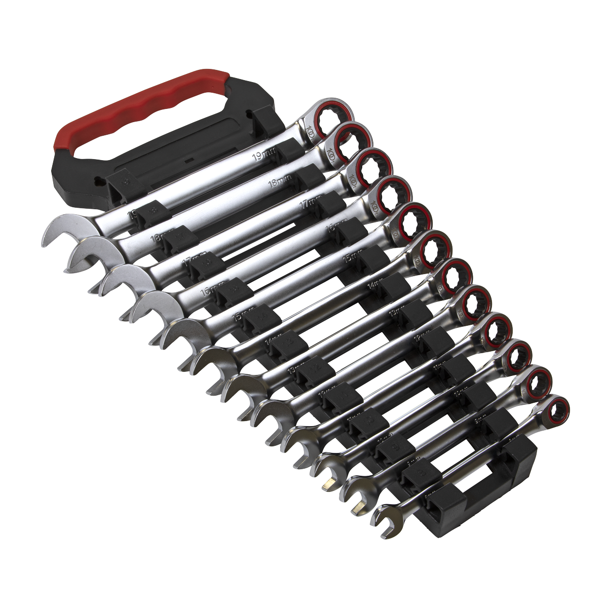 Ratchet Combination Spanner Set 12pc Metric Platinum Series - AK63940 - Farming Parts