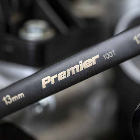 Premier Black Combination Ratchet Spanner Set 7pc - SE-AK63941B